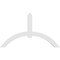 Ekena Millwork Archdale Architectural Grade PVC Gable Bracket, 84"W x 49"H x 4"D x 6"F, 14/12 Pitch GBP084X49X0406ARC00 - alternate 2